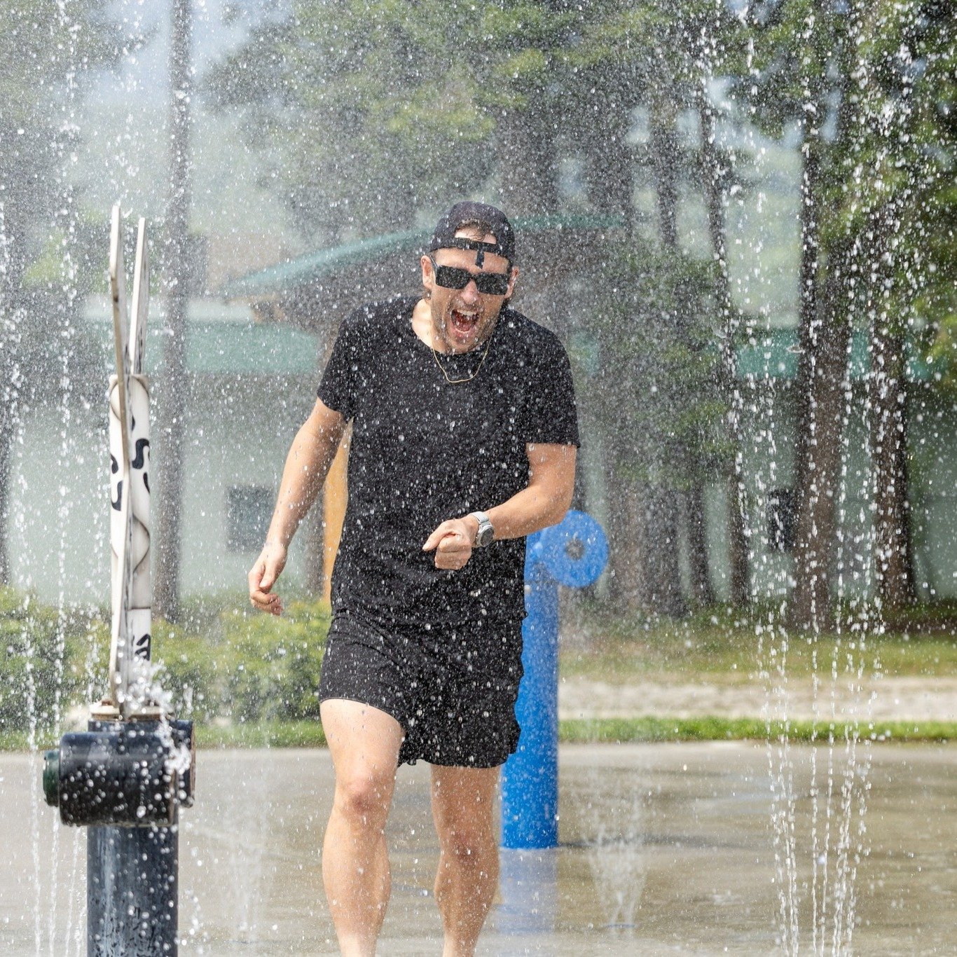 Get as excited as Tyson at the water park 🌊 The Chris Mozell Fund opens today! 

It supports minor sports &mdash; for individuals or teams &mdash; to help cover costs such as travel, equipment, skill clinics, training camps, or insurance with up to 