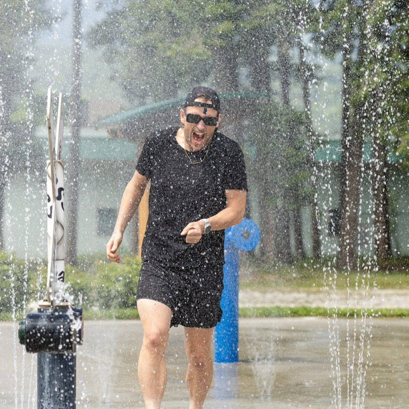 Get as excited as Tyson at the water park 🌊 The Chris Mozell Fund opens today! 

It supports minor sports &mdash; for individuals or teams &mdash; to help cover costs such as travel, equipment, skill clinics, training camps, or insurance with up to 