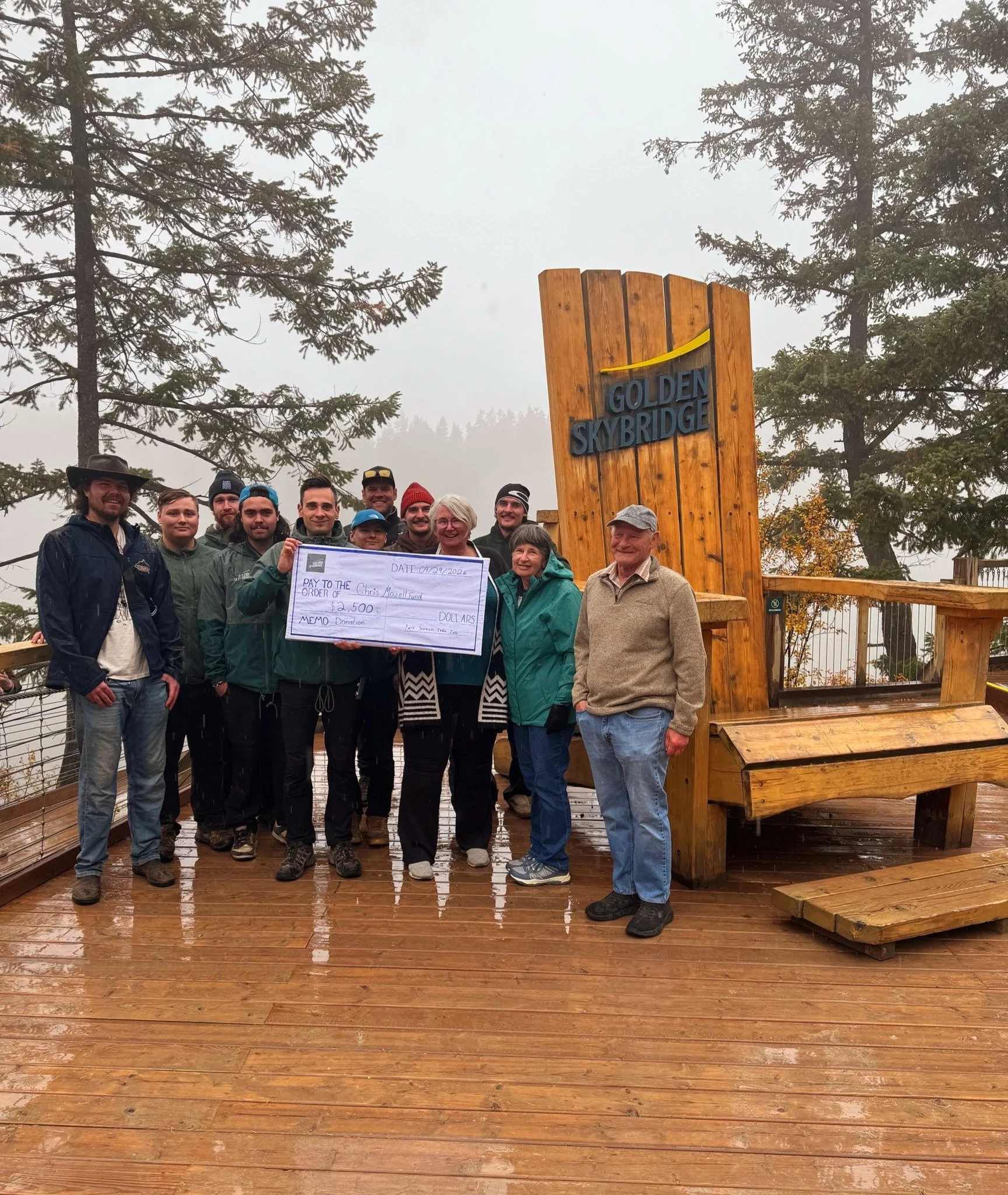 ♻️ Recycling that gives back!

A huge thank you to @goldenskybridge Park Services Team for donating $2,500 to the Chris Mozell Fund!

Since April, their team has raised the funds by recycling bottles and cans collected at the park, turning a simple e