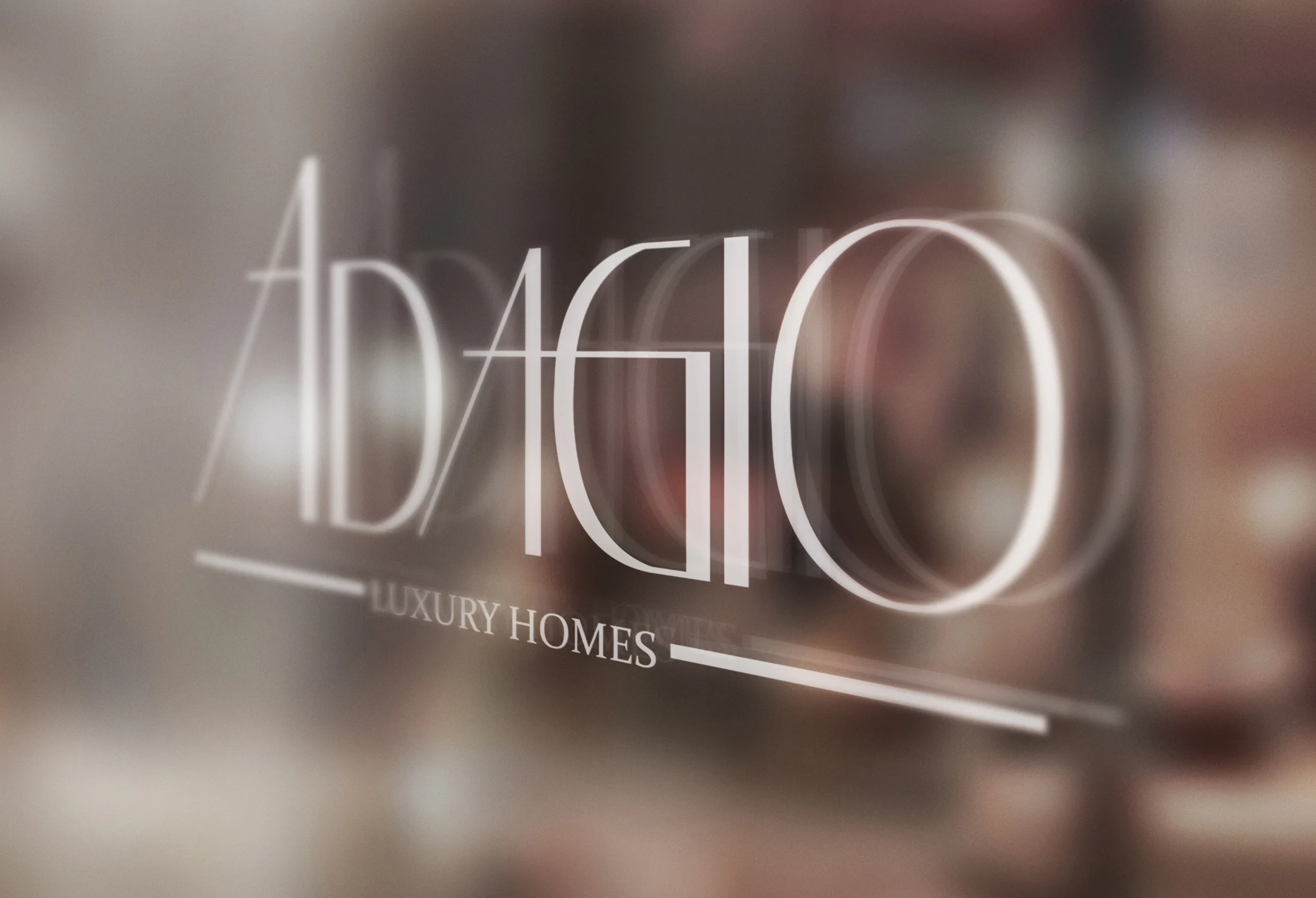  Logo created for Adagio Luxury Homes, a high-end housing development in Philadelphia, PA. 