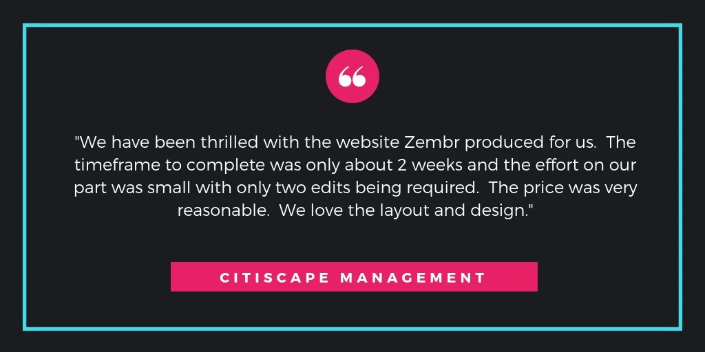 Projects with Zembr: Citiscape
