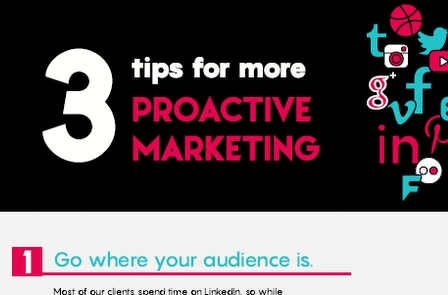 3 Tips for Proactive Marketing