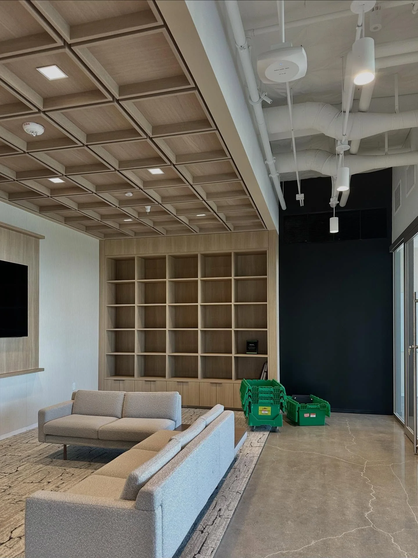 Sneak Peak! We love how this open collab area turned out! 

We&rsquo;ve got artwork coming in, temp furniture in place for now, decor to install, and so much more. Can&rsquo;t wait to share the finished space soon!

Thankful for this client and the o