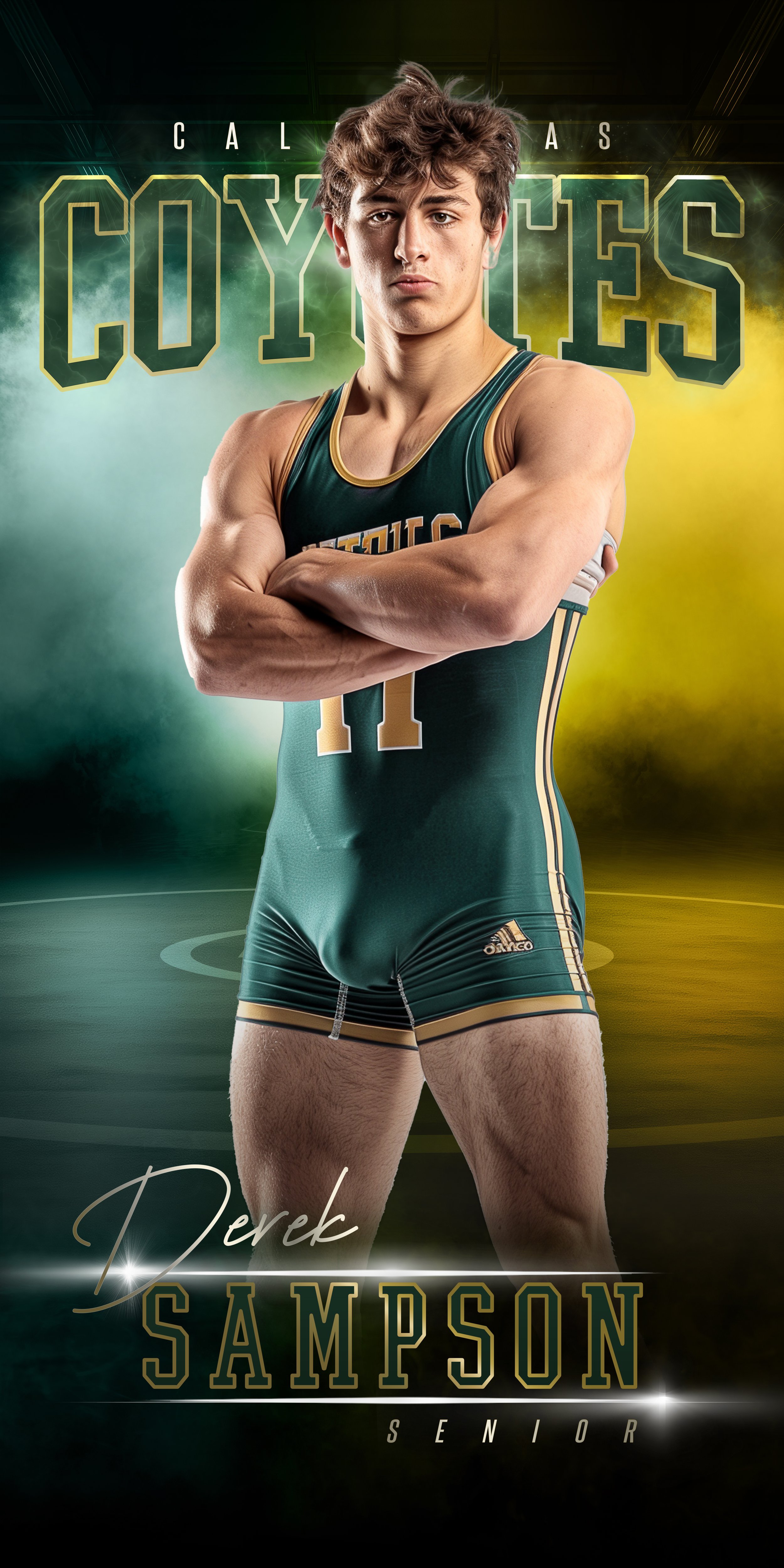 Elite Edge Wrestling 1x2 Banner