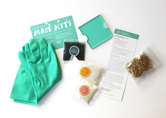 indigo dye shibori kit contents
