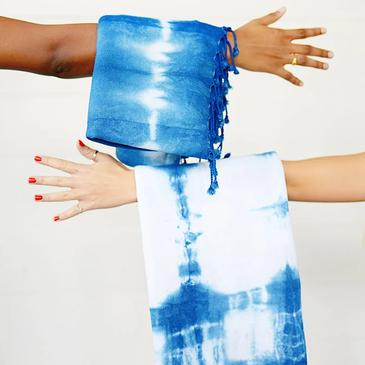 indigo dyed towel