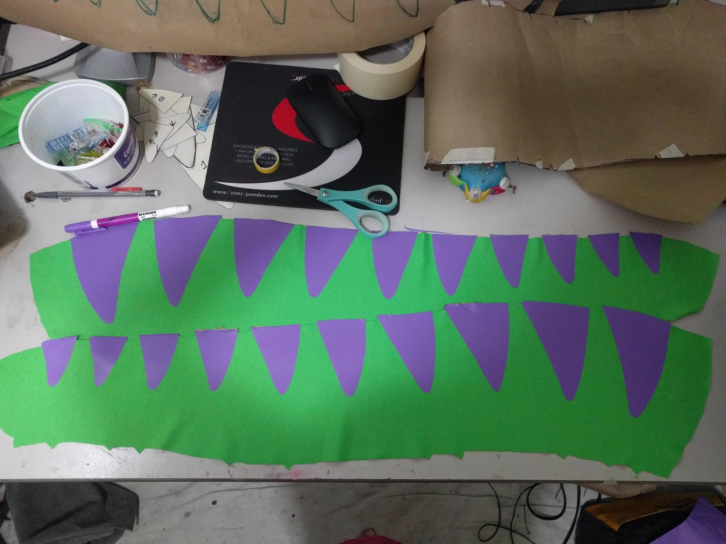 Purple stripes are made of Siser Easyweed HTV