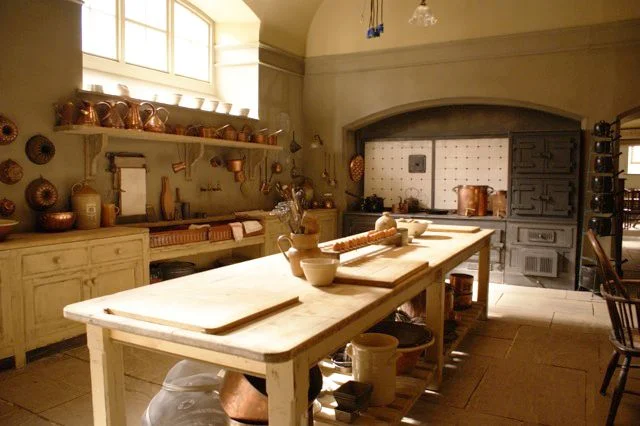 Image of Downton Abby kitchen via housebeautiful.com
