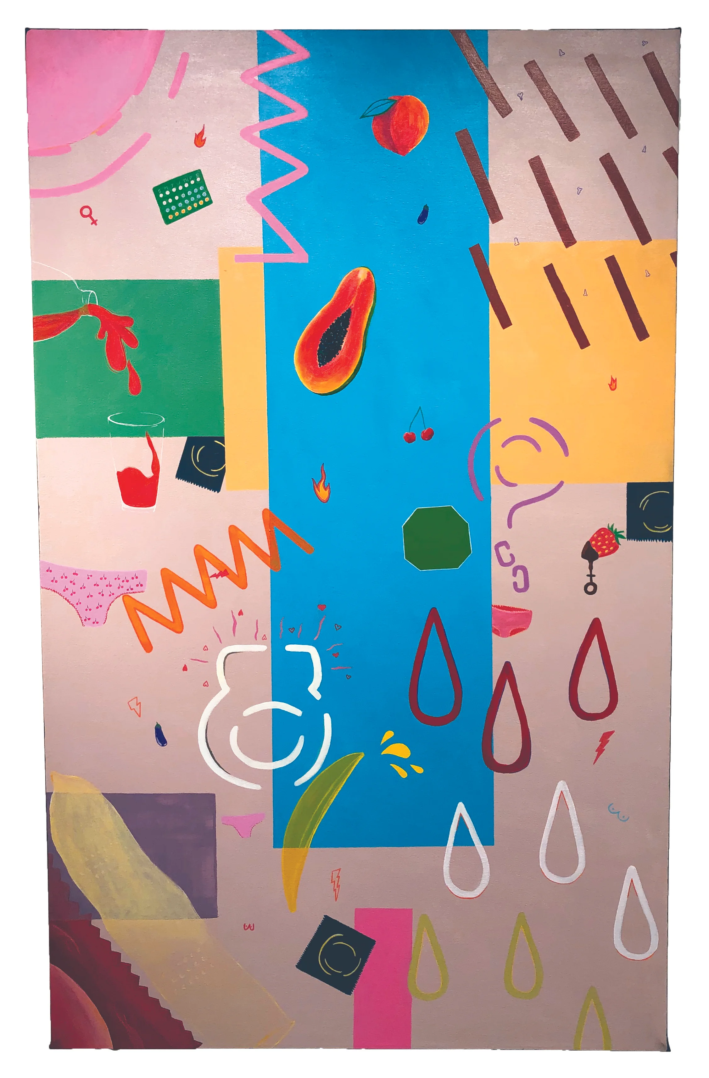 Explorative Curiosity34”x54” acrylic and marker on canvas