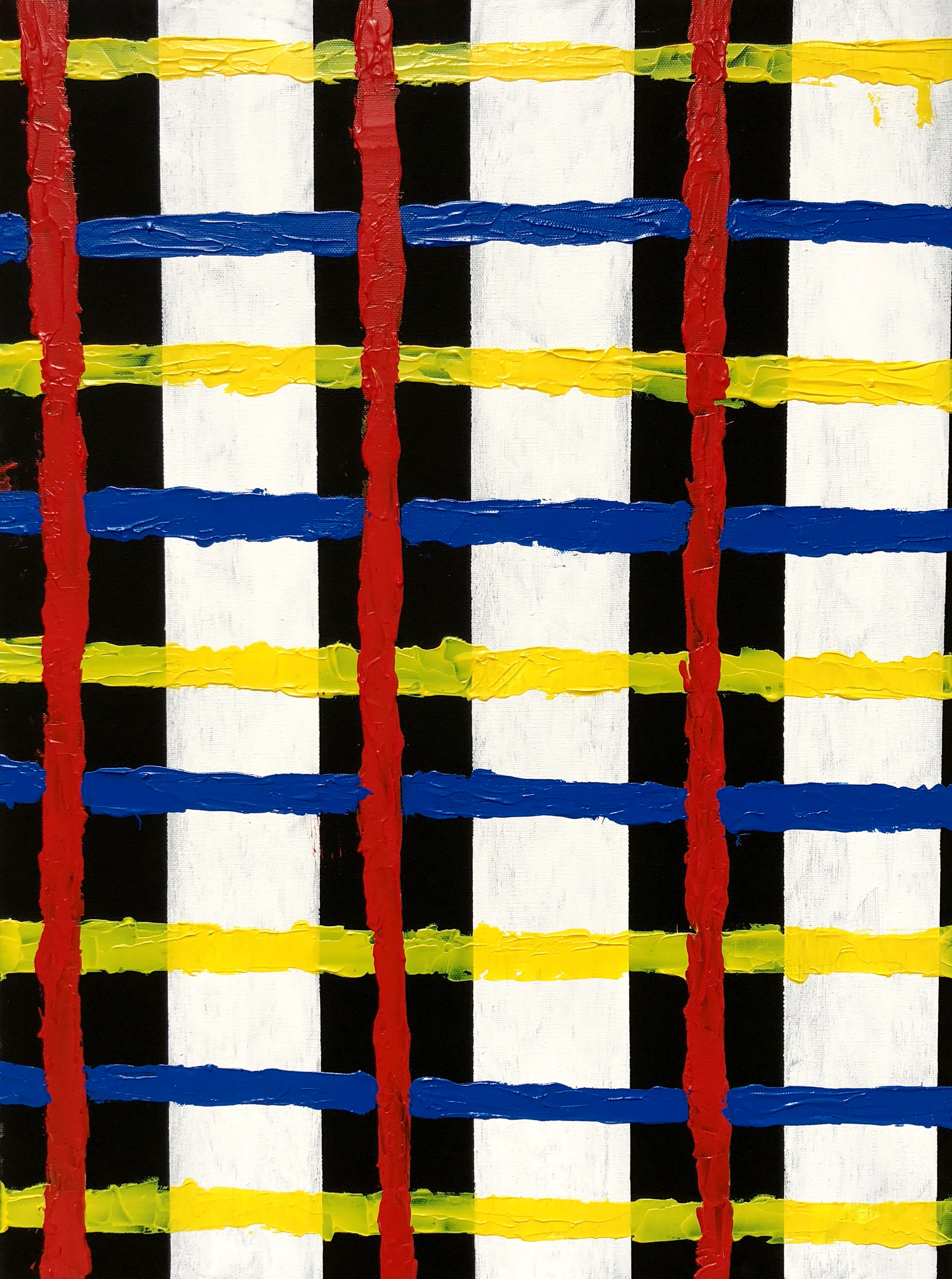 Abstraction 0516”x20” acrylic on canvas