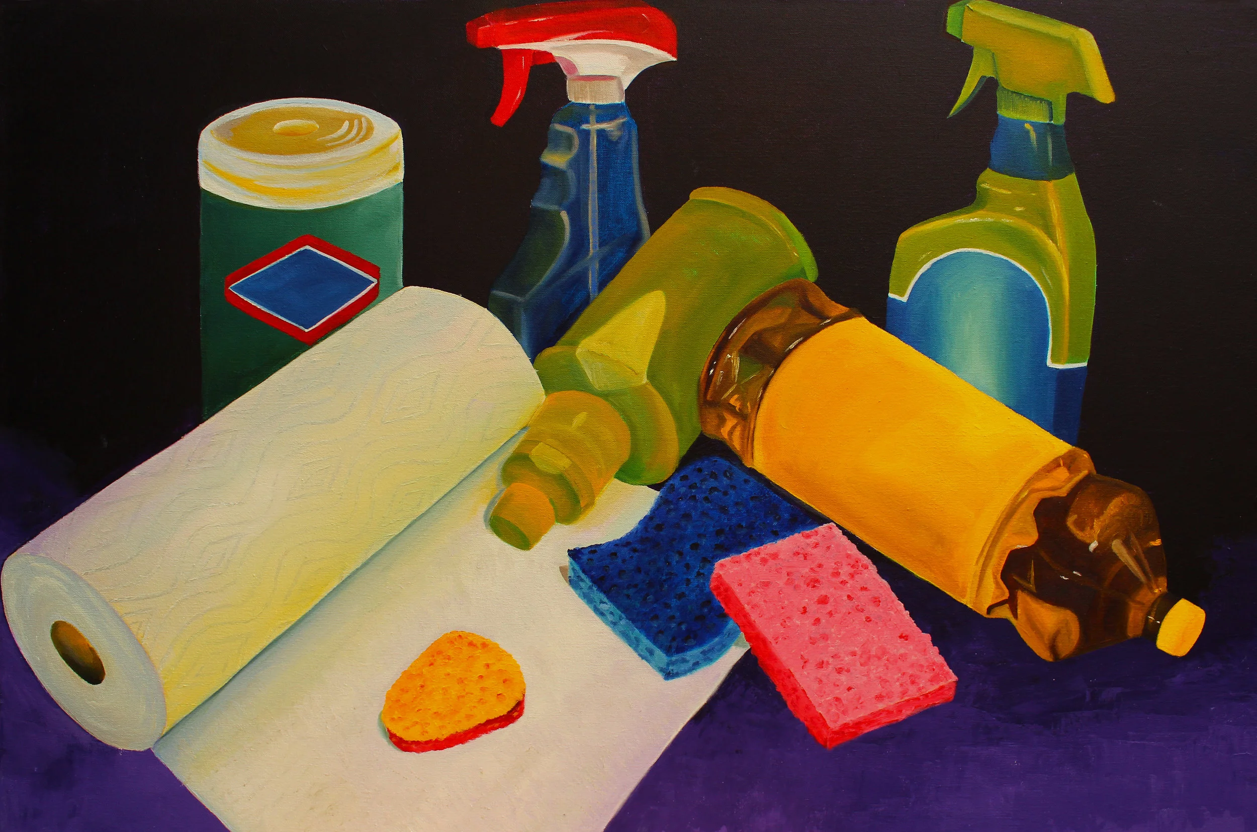 Clean36”x24” oil and acrylic on canvas