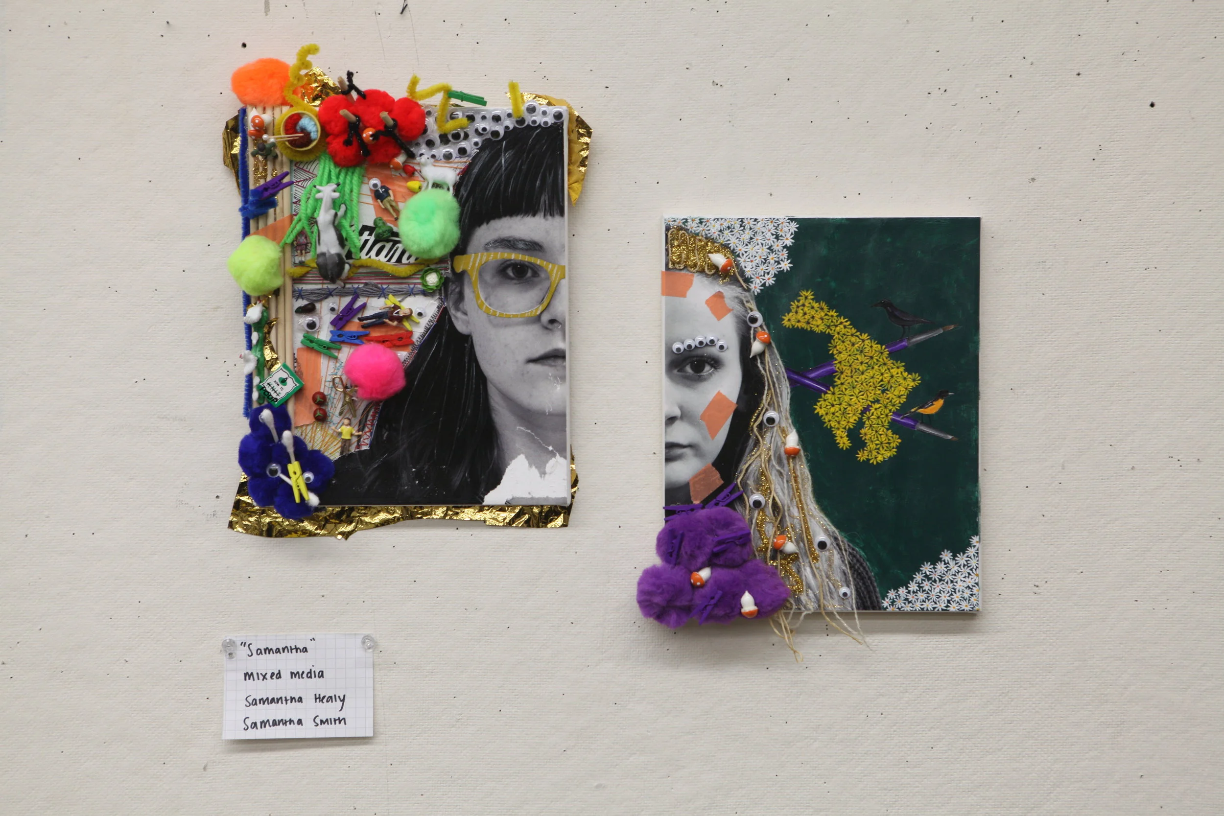 SamanthaMixed media collaboration with artist Samantha Healy