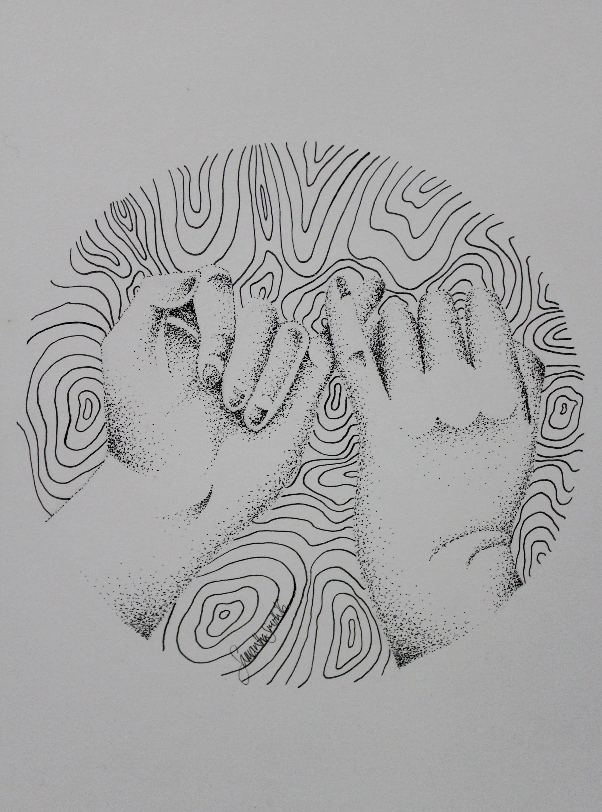 Swear8.5”x11” pen on paper