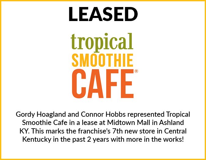 Tropical Smoothie Cafe in a lease at Midtown Mall.jpg