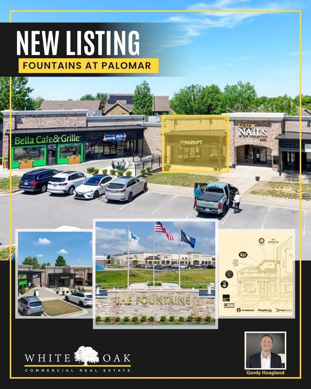Thrilled to announce 3901 Fountainblue Ln, Suite 150 to the market in the Publix-anchored, Fountains at Palomar development.

Exceptional 2,200 SF retail space located in Lexington's prestigious 40513 zip code at the prime corner of Man o' War Blvd a