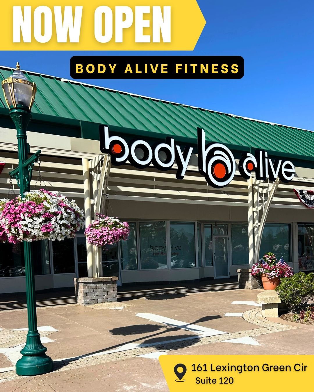 Shoutout to Body Alive Fitness on their new Lexington studio at Lexington Green!

It's always exciting to see a new business open its doors&mdash;especially one that's already making such a strong impact. @bodyalive.lexington is bringing a fresh fitn