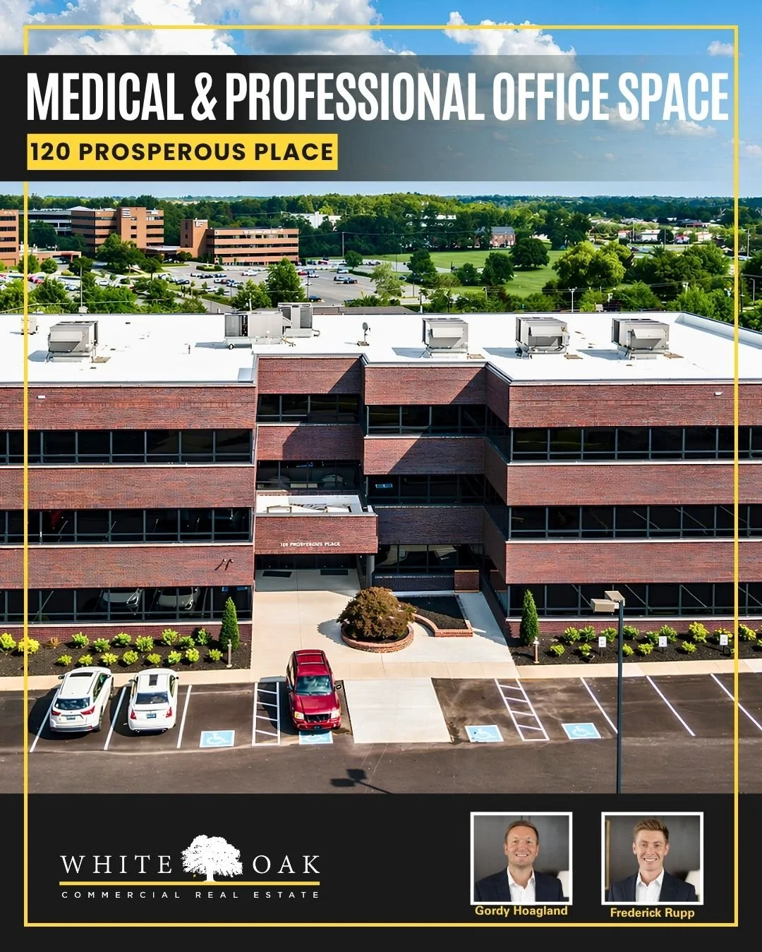 New leasing opportunities at 120 Prosperous Place.

Whether you're opening a new medical practice, expanding an existing office, or relocating your team, this property offers flexible space in one of Lexington's most established professional corridor