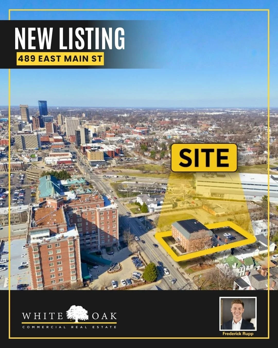 Excited to bring this professional office opportunity at 489 East Main Street to the market.

Available for lease, this &plusmn;4,431 SF third-floor office is designed for businesses looking for a move-in-ready workspace with room to grow. The suite 