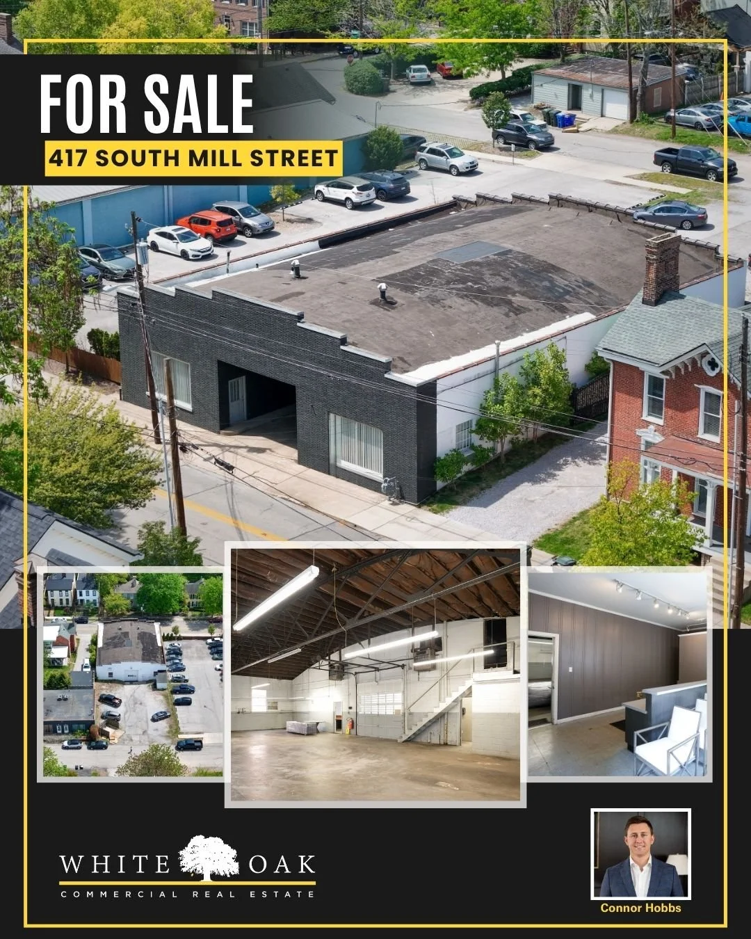 Building for sale!
This unique 4,332 SF property offers a rare opportunity just minutes from the heart of downtown Lexington. Currently configured for automotive use with an active use variance already in place, the building also presents exciting po