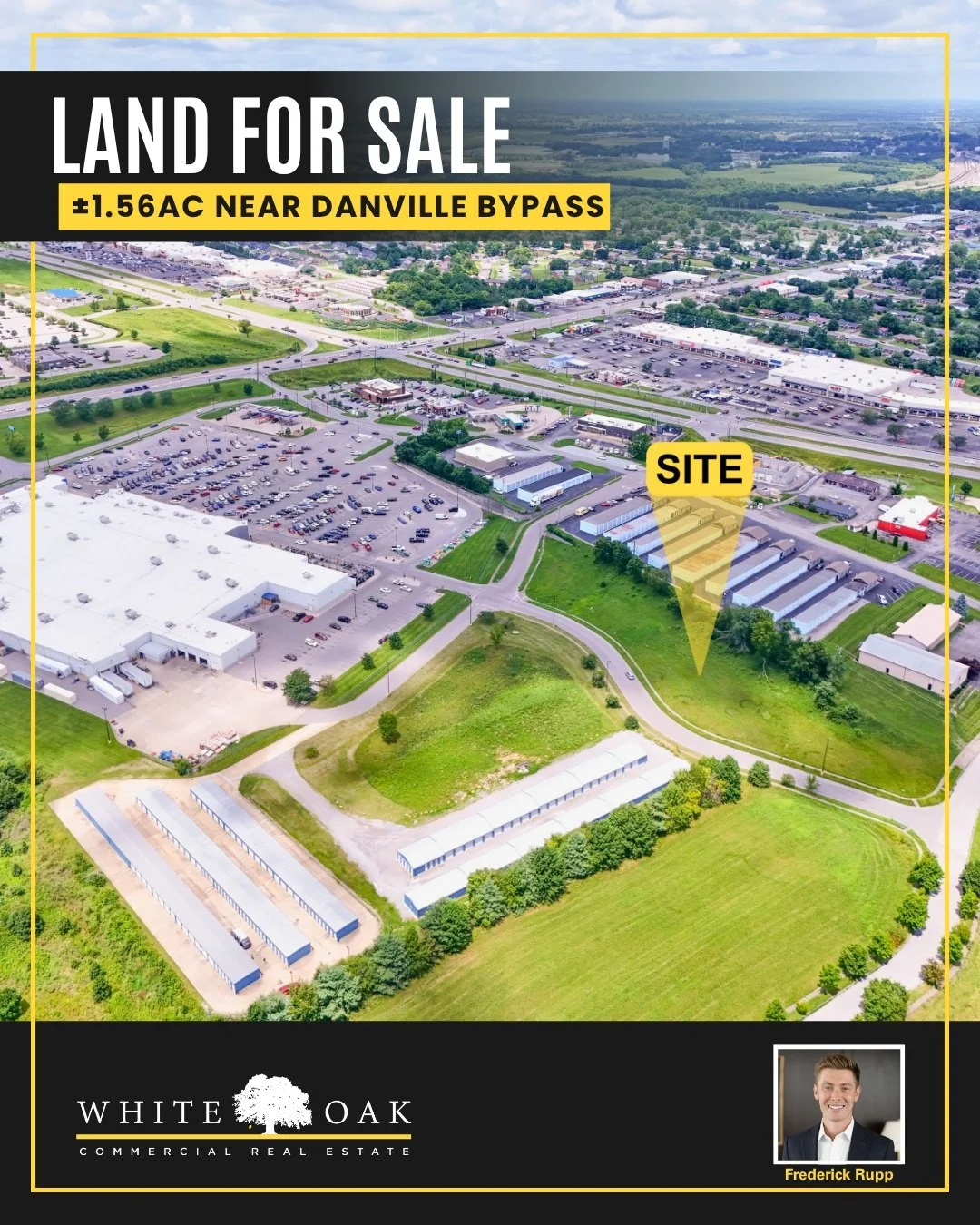 This &plusmn;1.56-acre parcel sits directly adjacent to Walmart Supercenter near the intersection of S Danville Bypass and Hustonville Road, offering excellent visibility and access.

Zoned Highway Business, the site offers flexibility for a variety 