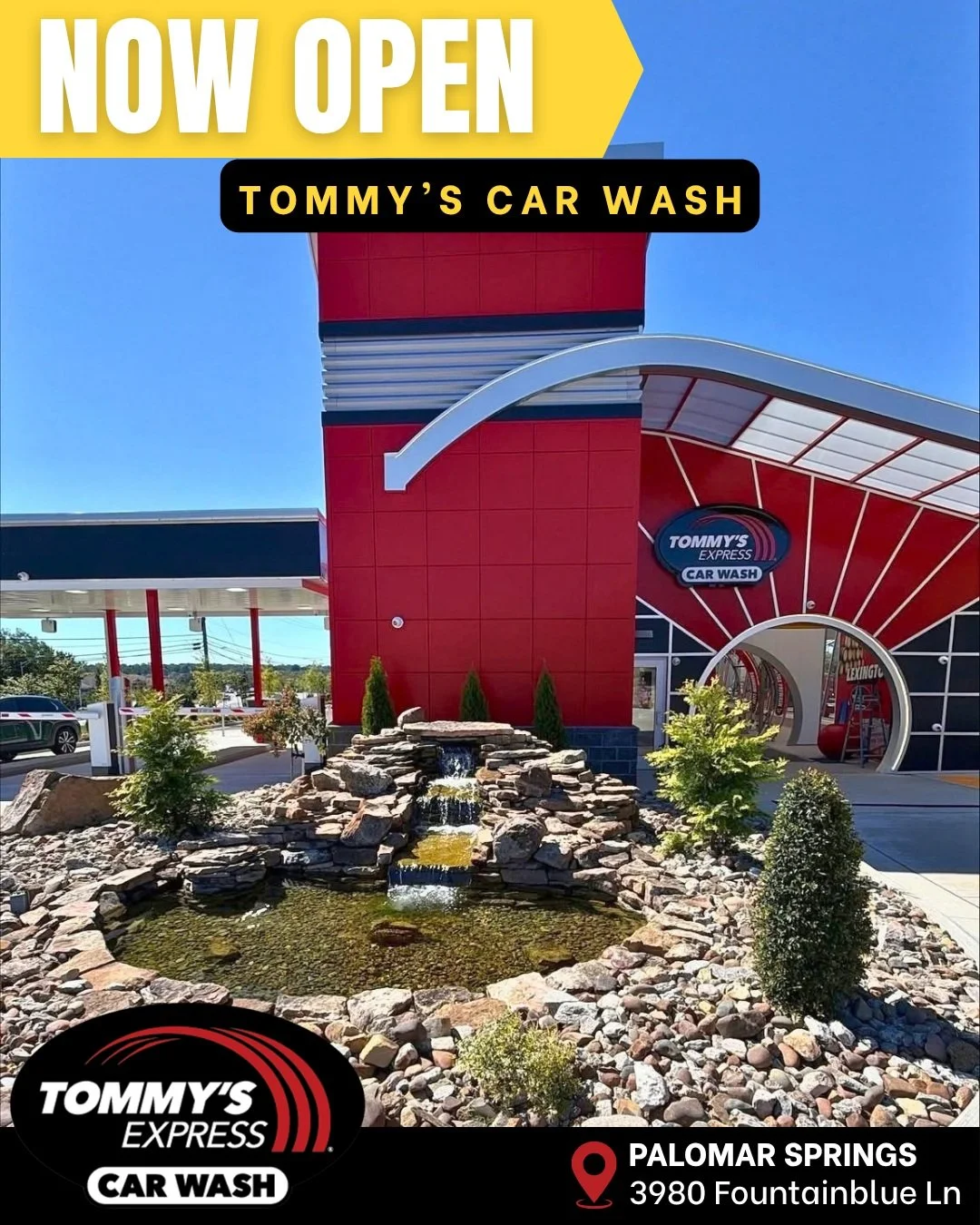 Tommy&rsquo;s Car Wash is officially open in Lexington! 🚗

And to celebrate, they&rsquo;re kicking things off with 10 days of free washes starting today! 🎉🫧

The new location is part of the Palomar Springs development, where White Oak was proud to