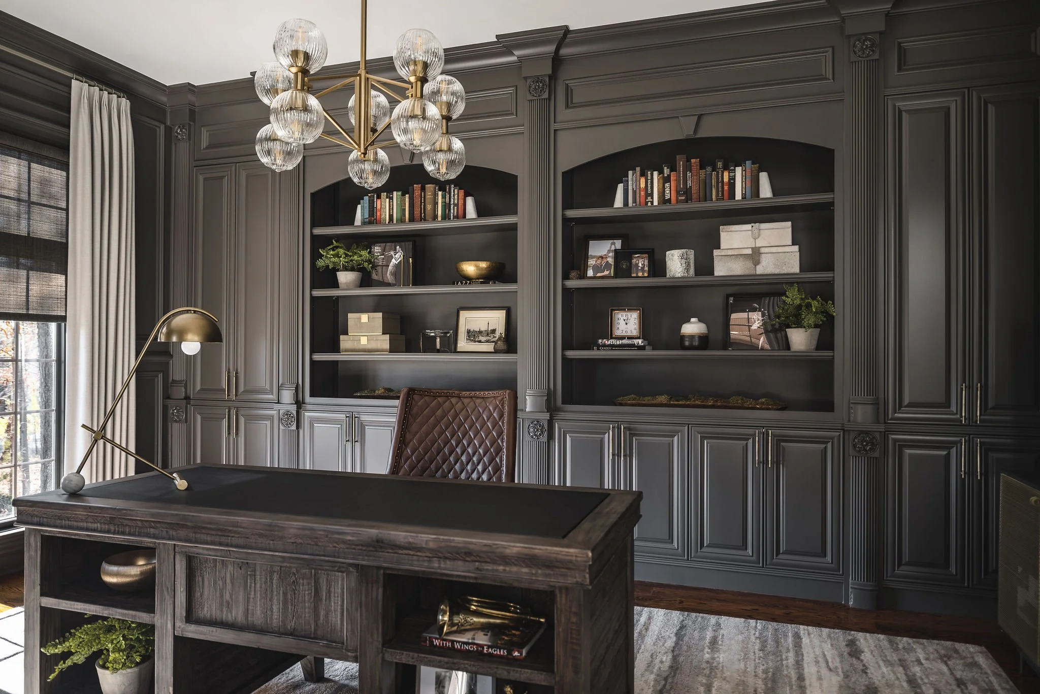 Moody & Timeless Home Office Reveal — Sara Lynn Brennan Interiors