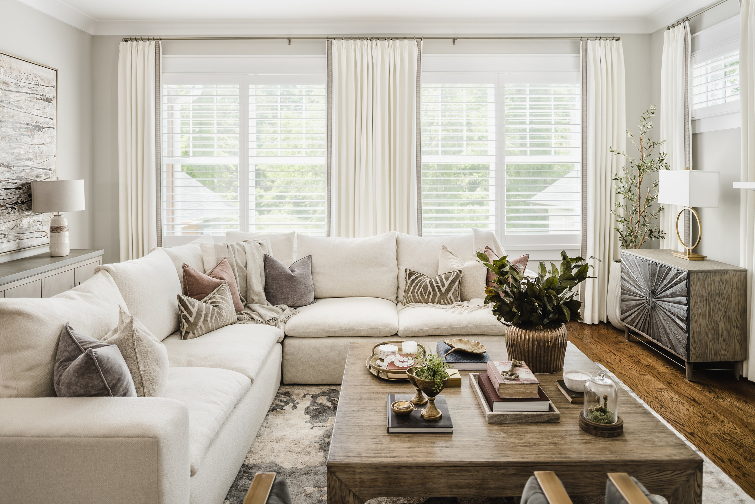 Cozy and Luxe Living Room — Sara Lynn Brennan Interiors | Charlotte ...