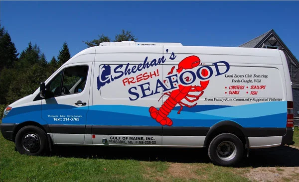 Sheehan's Seafood truck, Pembroke, ME.