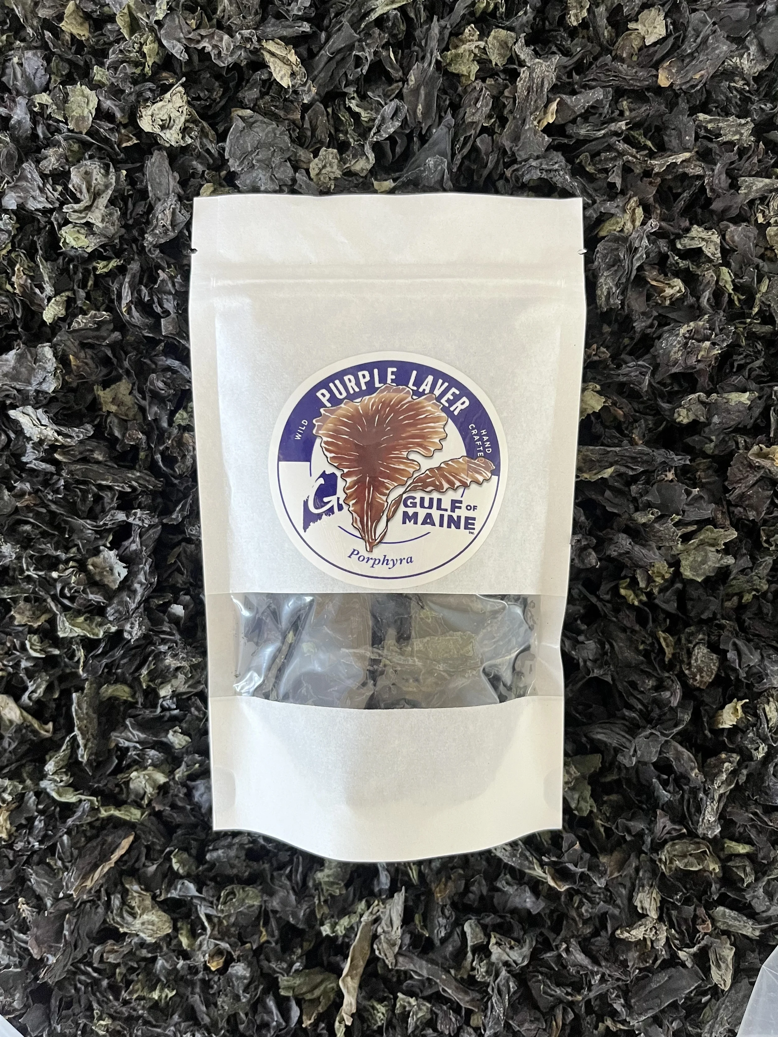 Purple Laver (Porphyra ssp.) - Whole Leaf, Flakes, Powder