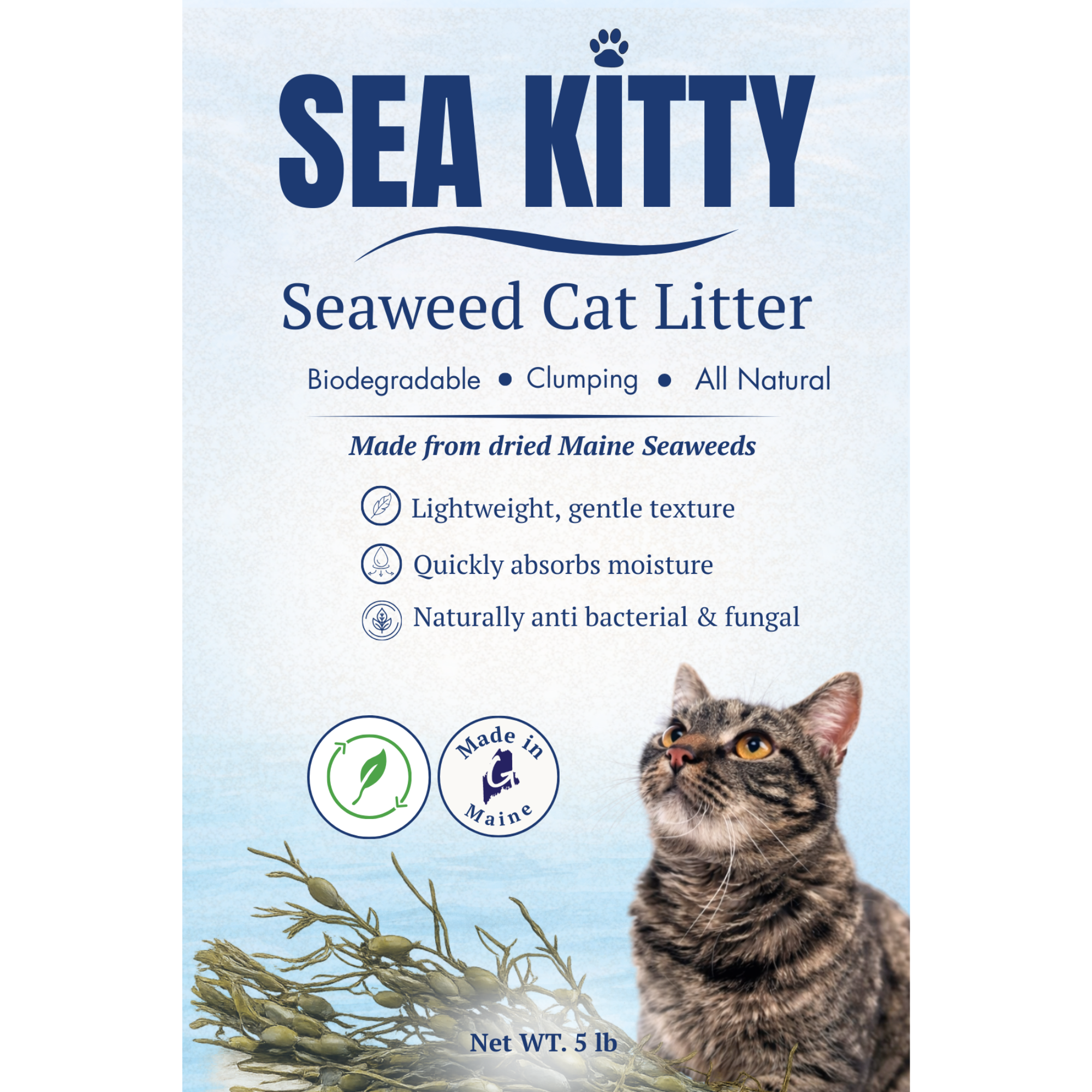 Sea Kitty Cat Litter – Premium Natural Seaweed Cat Litter
