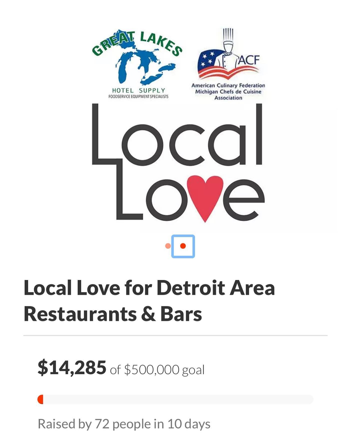 If you're able: please chip in whatever you might have to help support Detroit-area foodservice industry workers, many of whom have been impacted by COVID-19 in an outsized way, get through this crisis. 

Great Lakes Hotel Supply is partnering with t