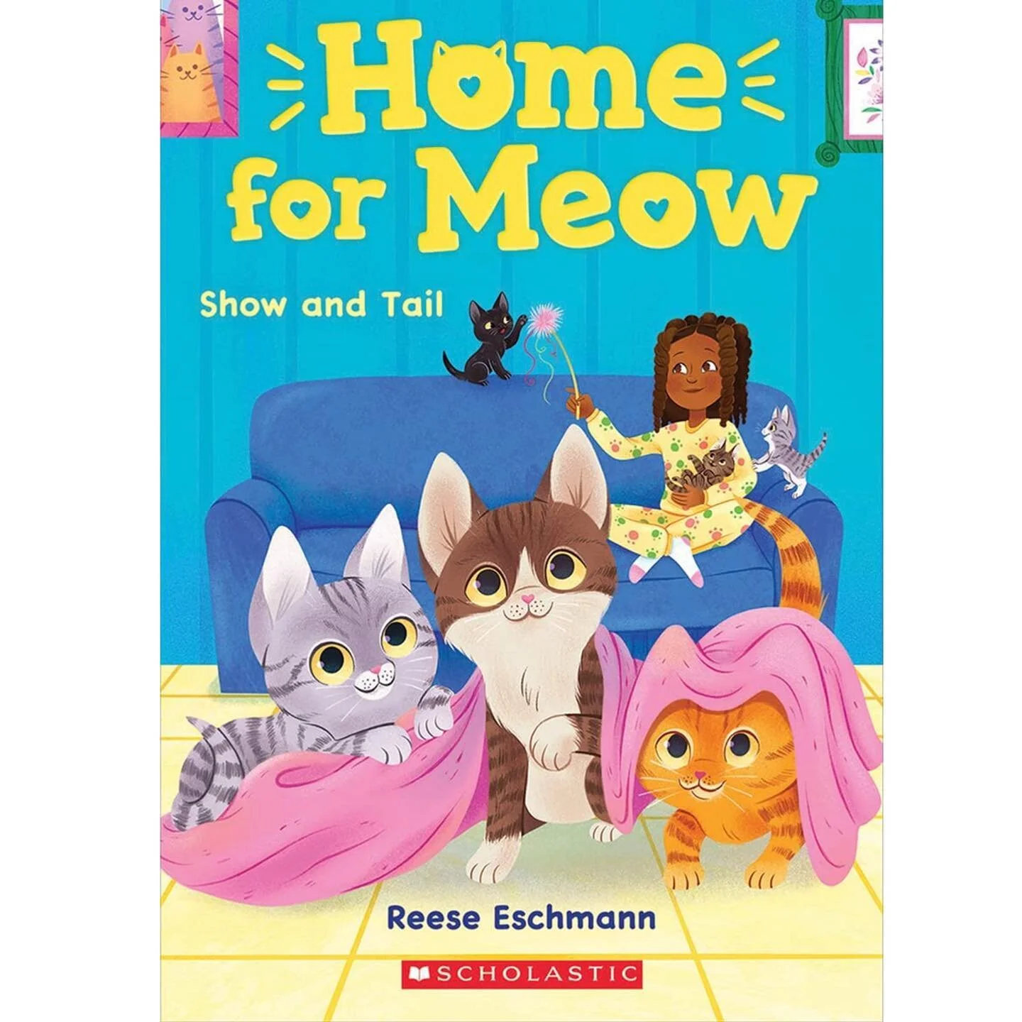 Home for Meow cover two; Show and Tail.

The Cat Cafe adventures continue with Kira with more ideas and a litter of kittens that needs a home. 

.
.
.
#illustration #illustrationart #childrensbook #childrensillustration #kidslit #kidslitart #bookcove