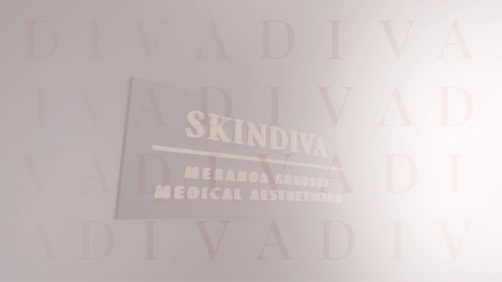 Door Skindiva, a medical aesthetic clinic, with text in the background and a focus on the clinic's name.