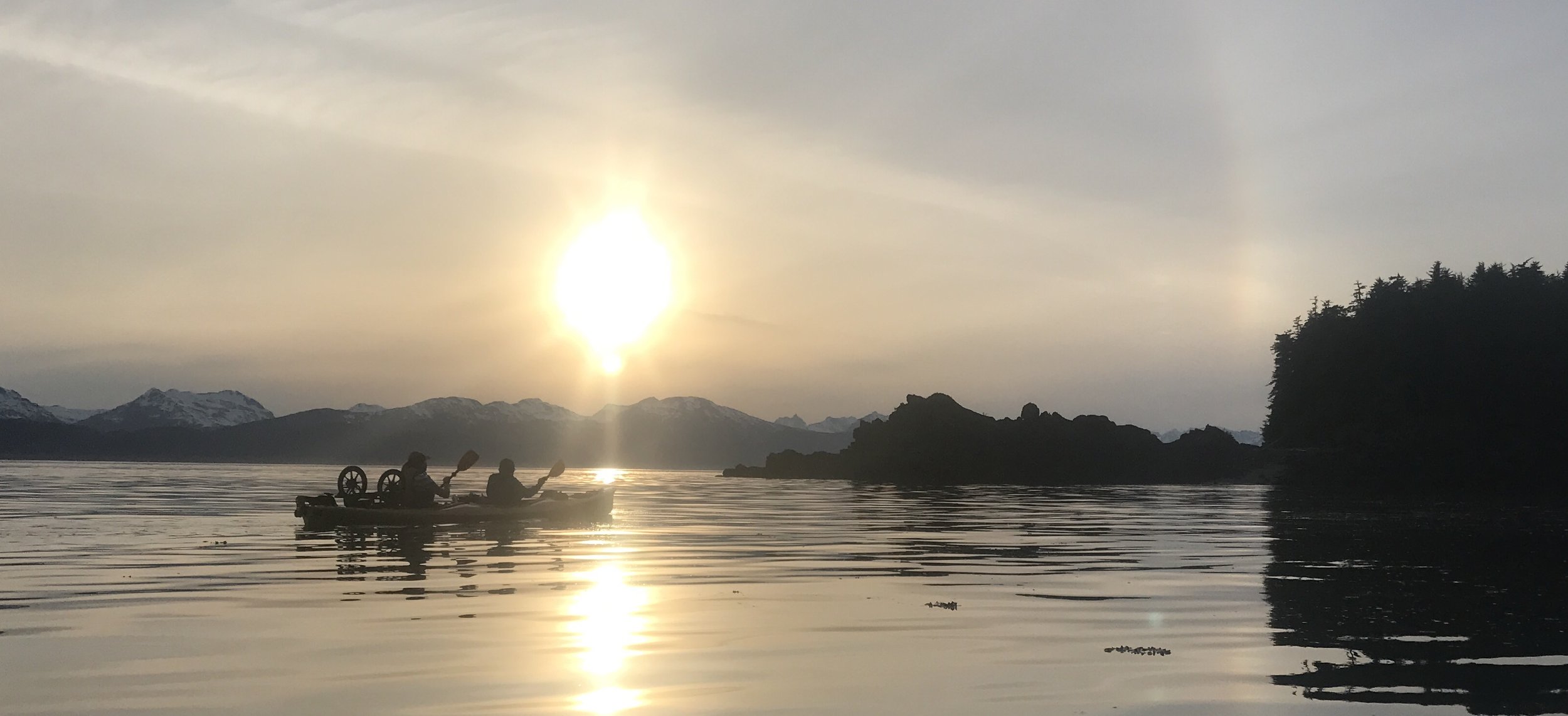  Sunset paddle to Camping Cove cabin 