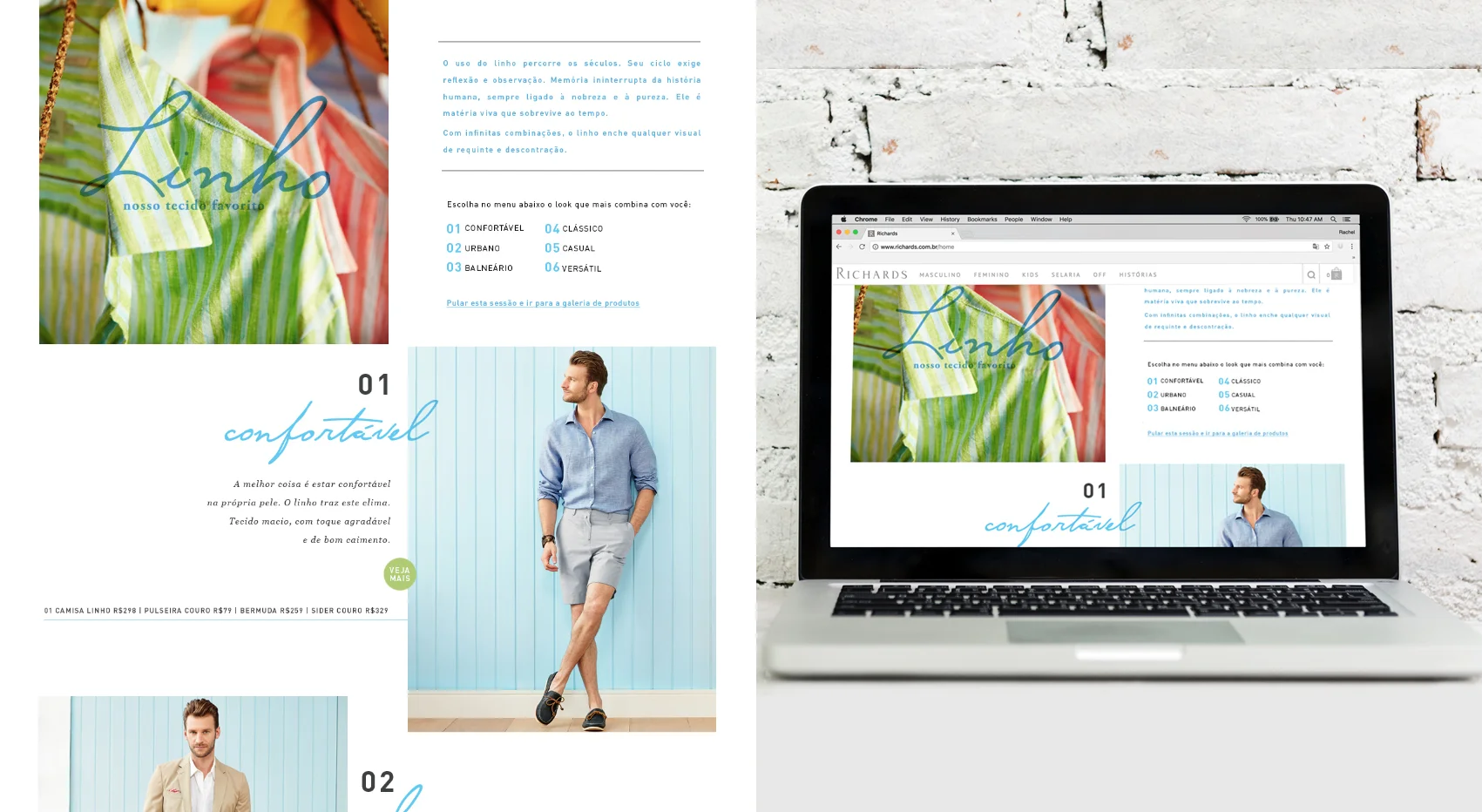 Landing Page Experience • Spring Linen Collection
