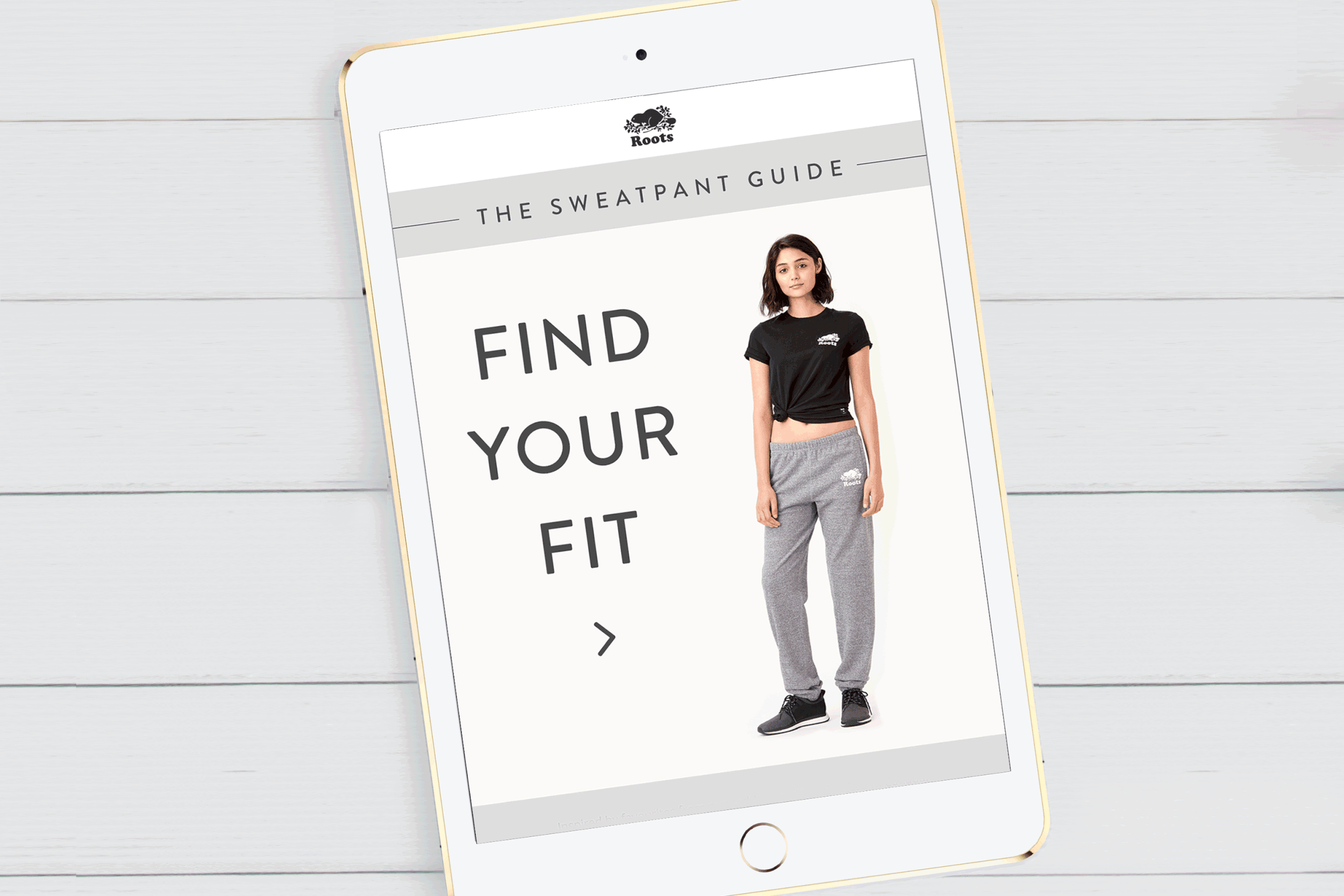 ROOTS CANADA Sweatpants guide RACHEL ORLANDO