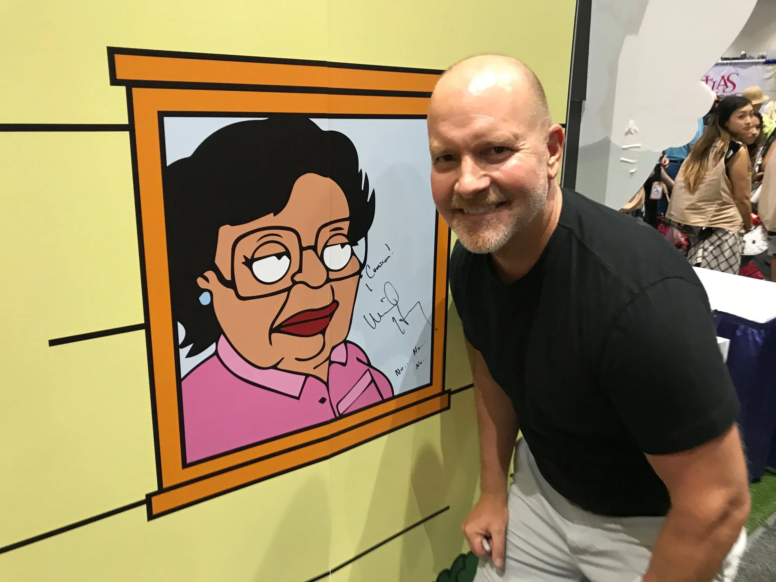 Mike Henry and his character Consuela at Comic-Con!
