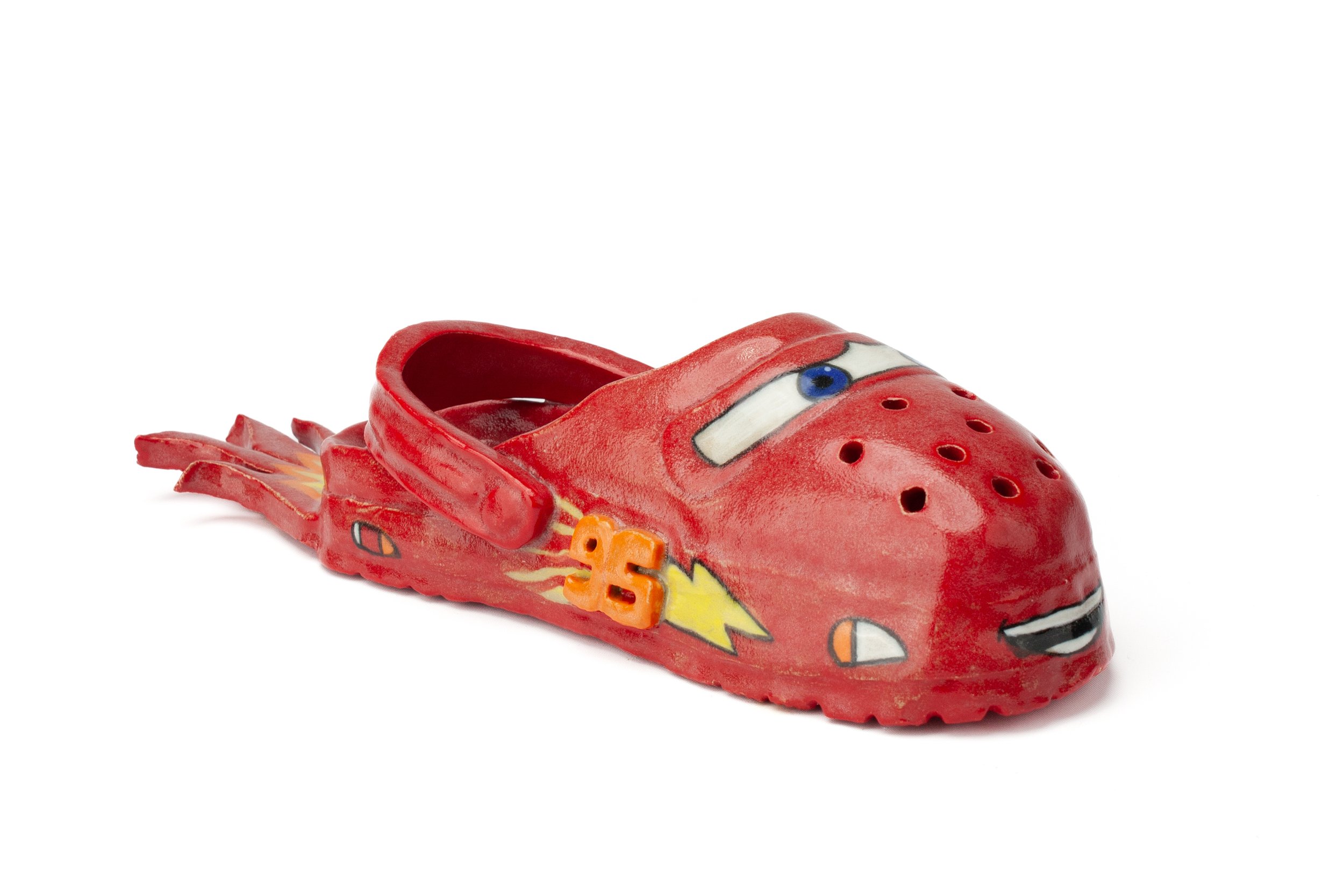 Lightning McQueen Croc, ceramic, 2024