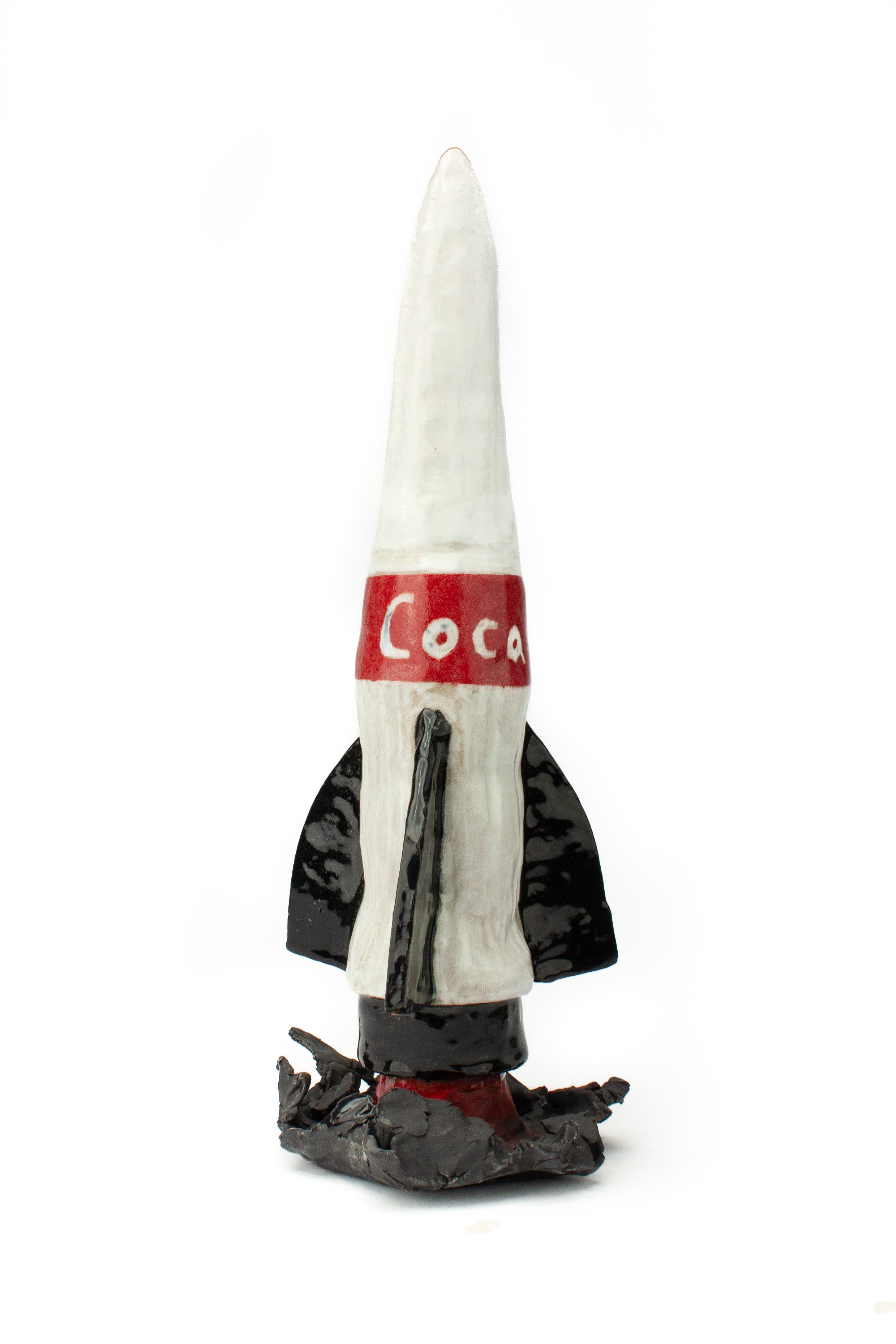 Coca Cola Bottle Rocket, ceramic, 2024