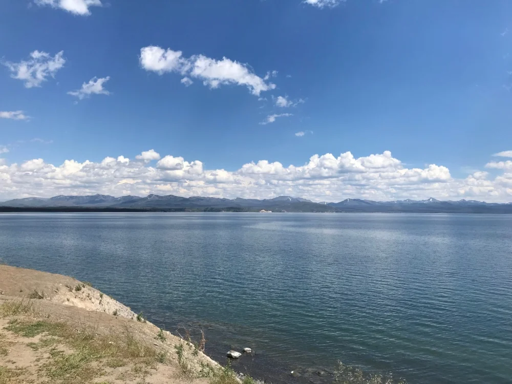 Yellowstone Lake view from Lake Village