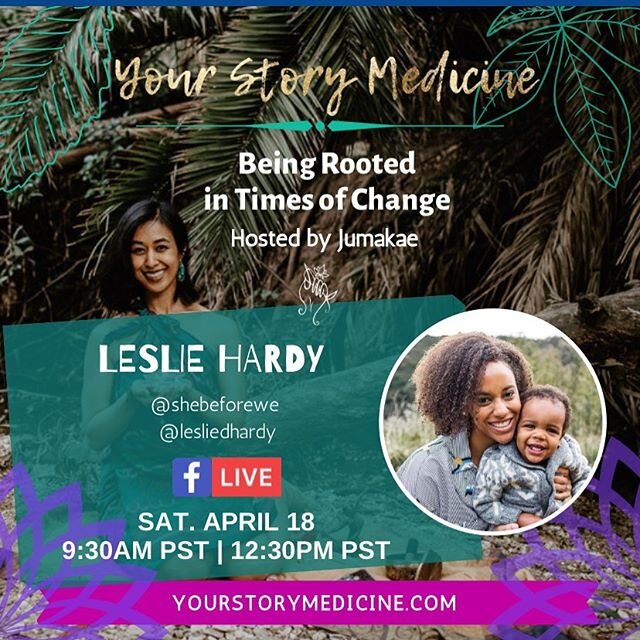 What if a 'crisis' was simply an opportunity for change? How is it that our ancestors carried on their resiliency through us? Join me and my friend @jumakae as we go LIVE and share how it is we are staying rooted and grounded in this time of radical 