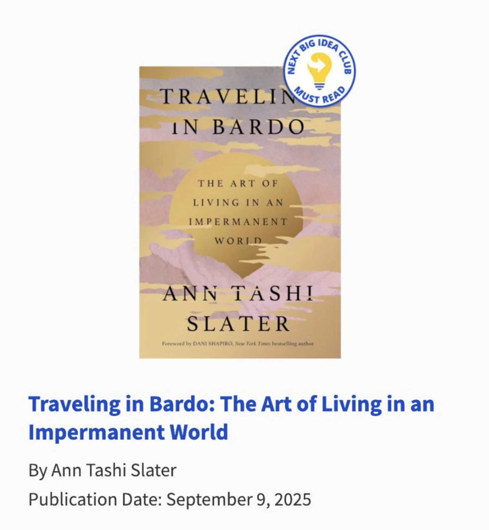 Ann Tashi Slater’s New Book Is a Next Big Idea Club Pick! (Gladwell, Grant, Cain & Pink)