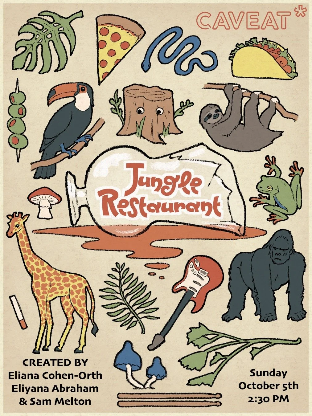 JUNGLE RESTAURANT: A new comedic play at Caveat