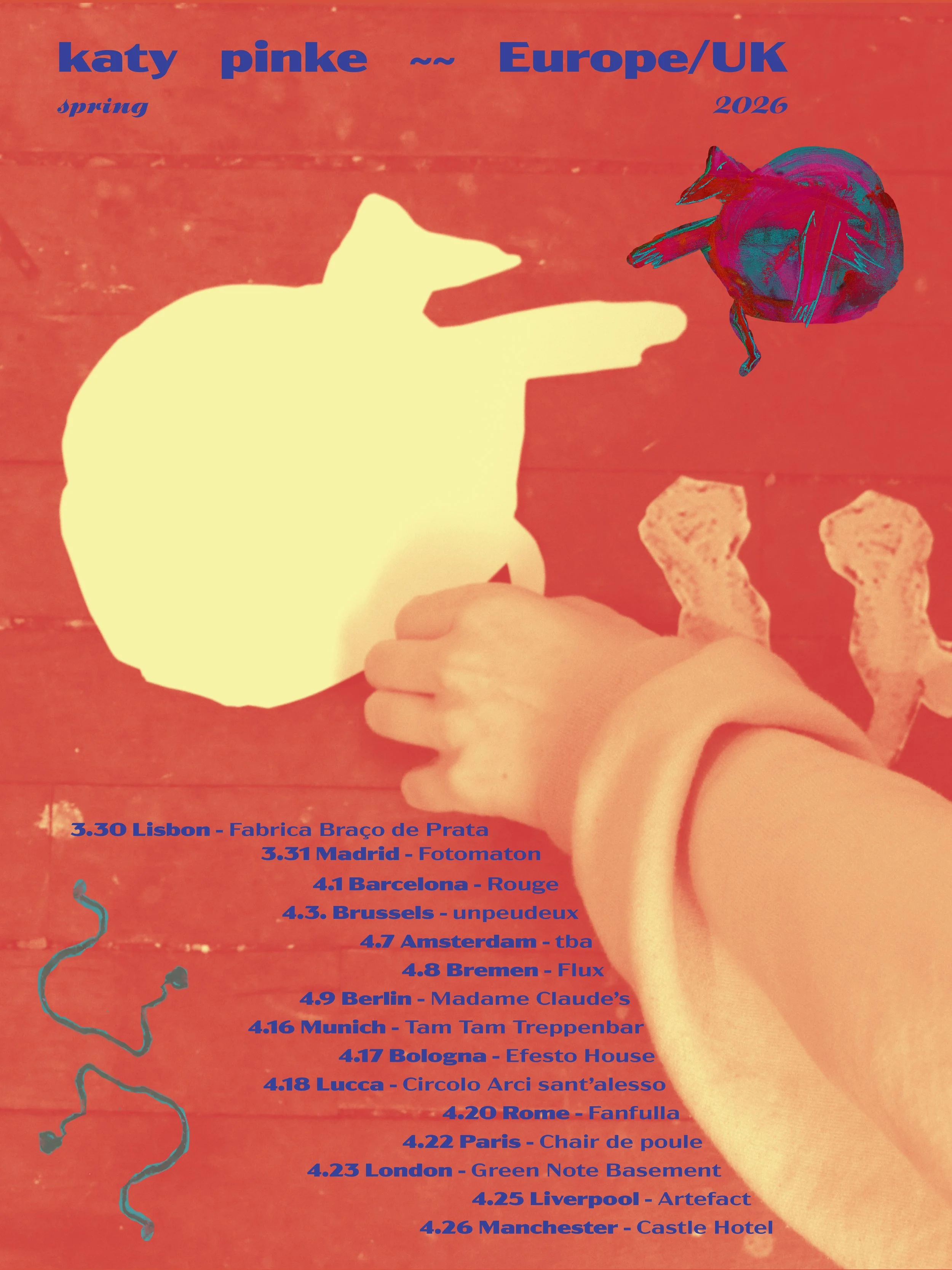 Katy Pinke's new EP / Tour in Europe and the UK