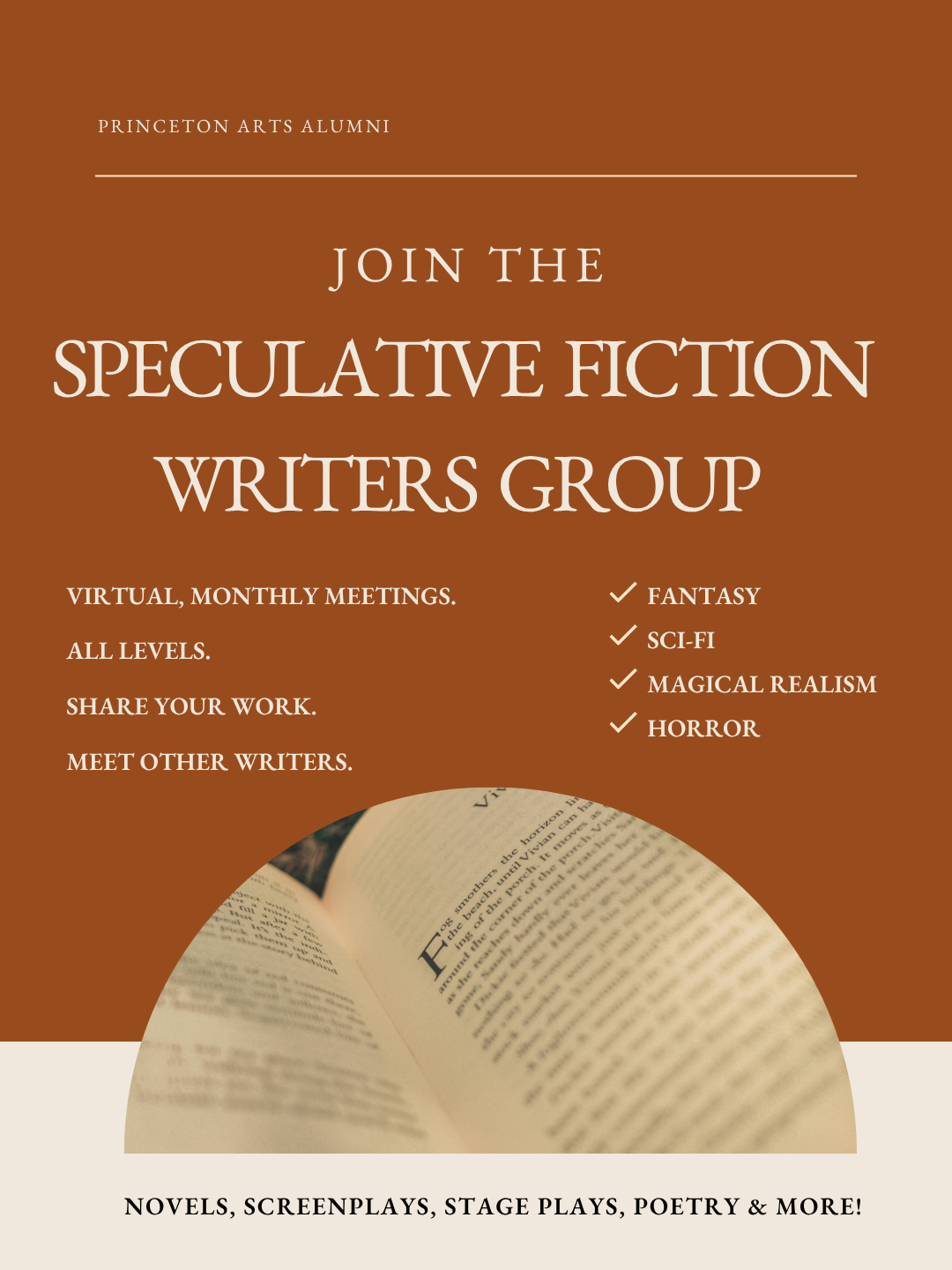 Join The Speculative Fiction Writers Group