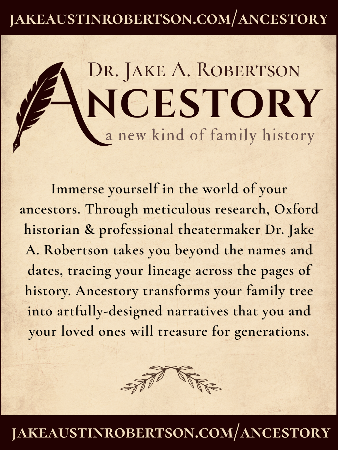 Dr. Jake A. Robertson '15 Launches Ancestory: A New Kind of Family History