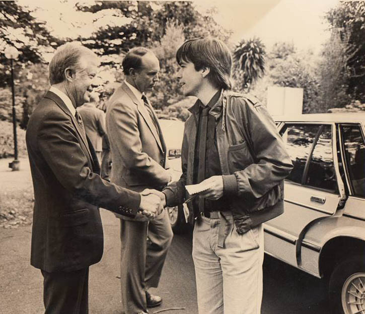 Ian Sinclair with President Jimmy Carter