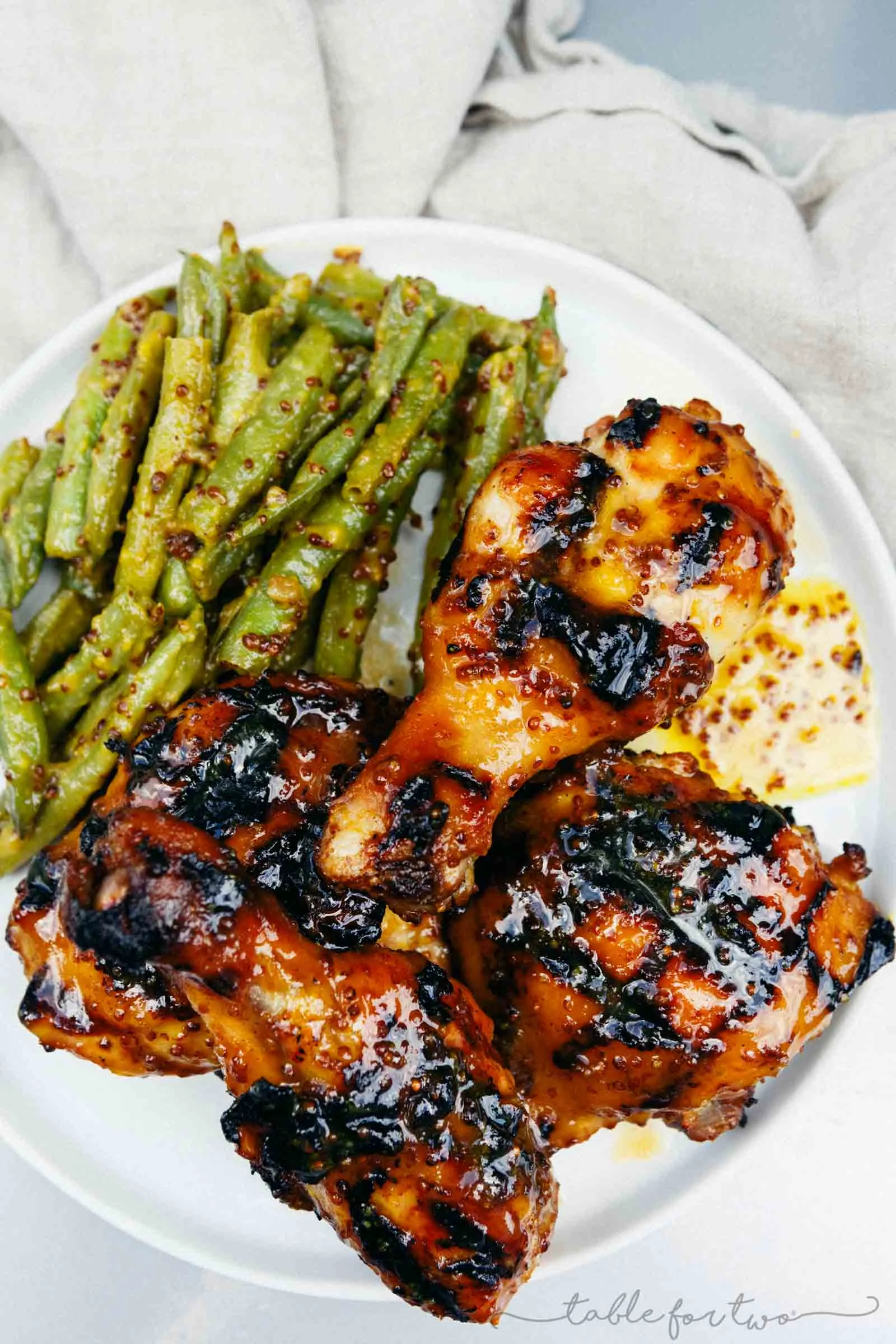 Grilled Honey Mustard Chicken recipe by Table for Two