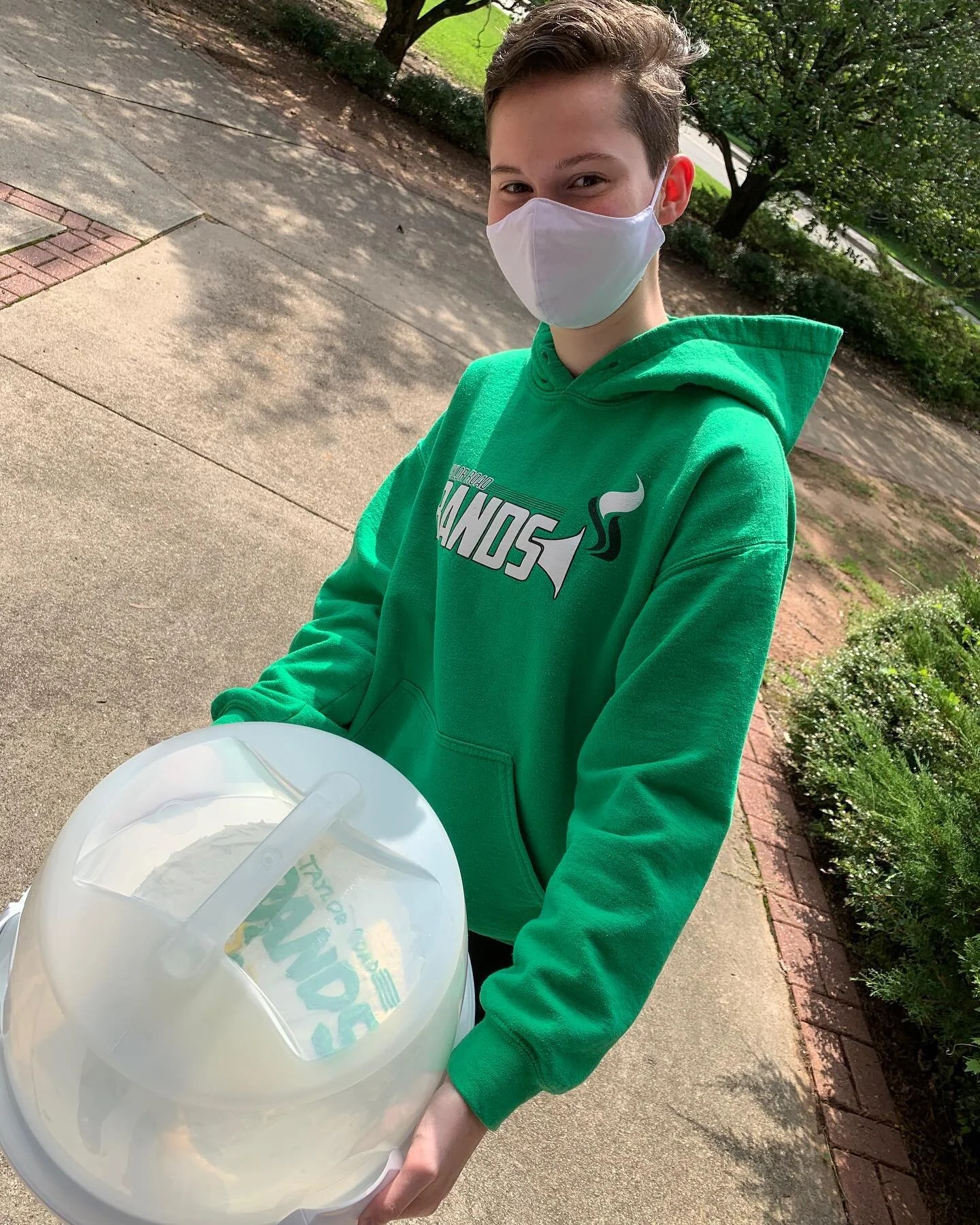 What a SWEET treat from a SWEET saxophonist! 🍰🎶🎷💚 #TRBandFam