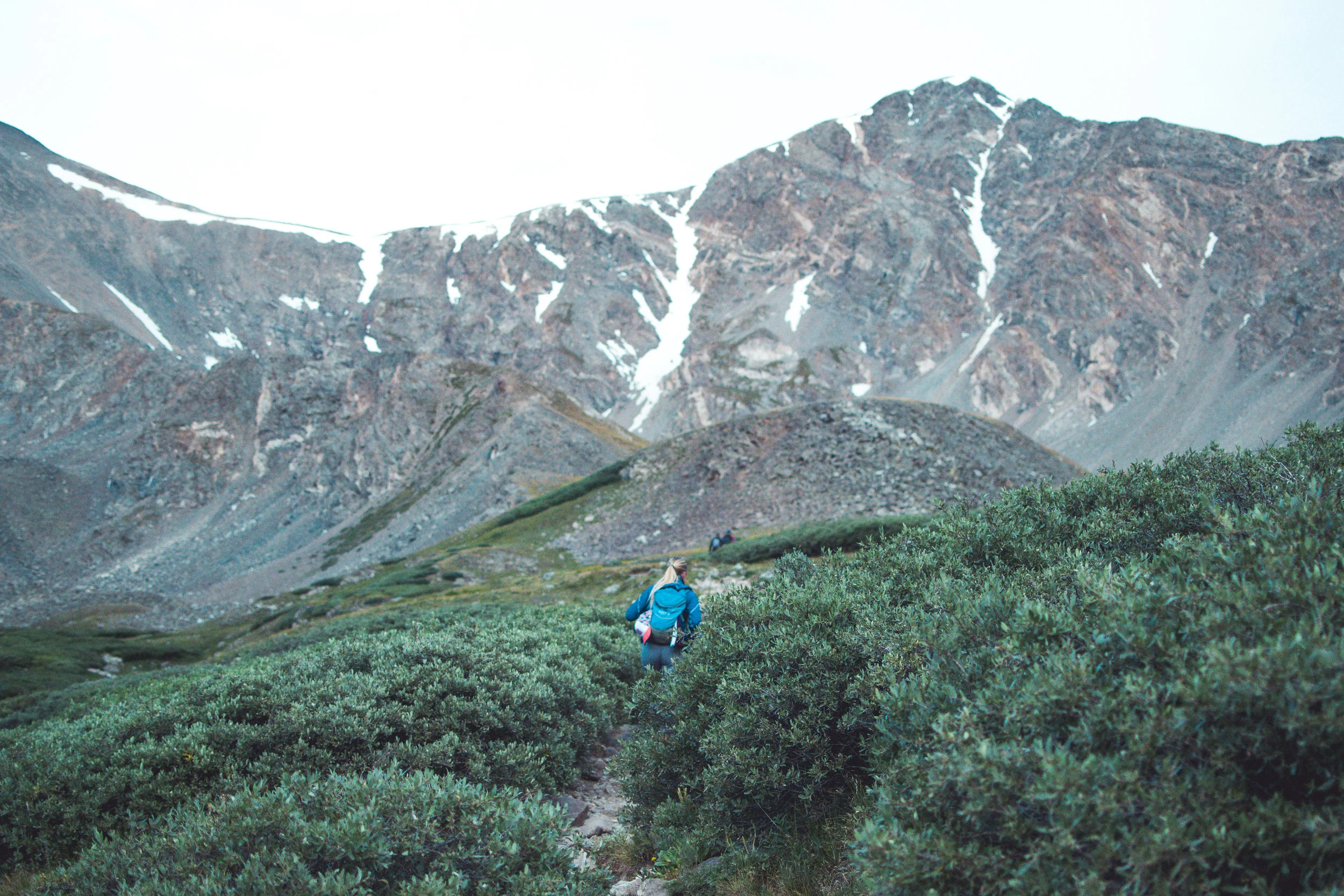 Early in the hike up to Grays first.